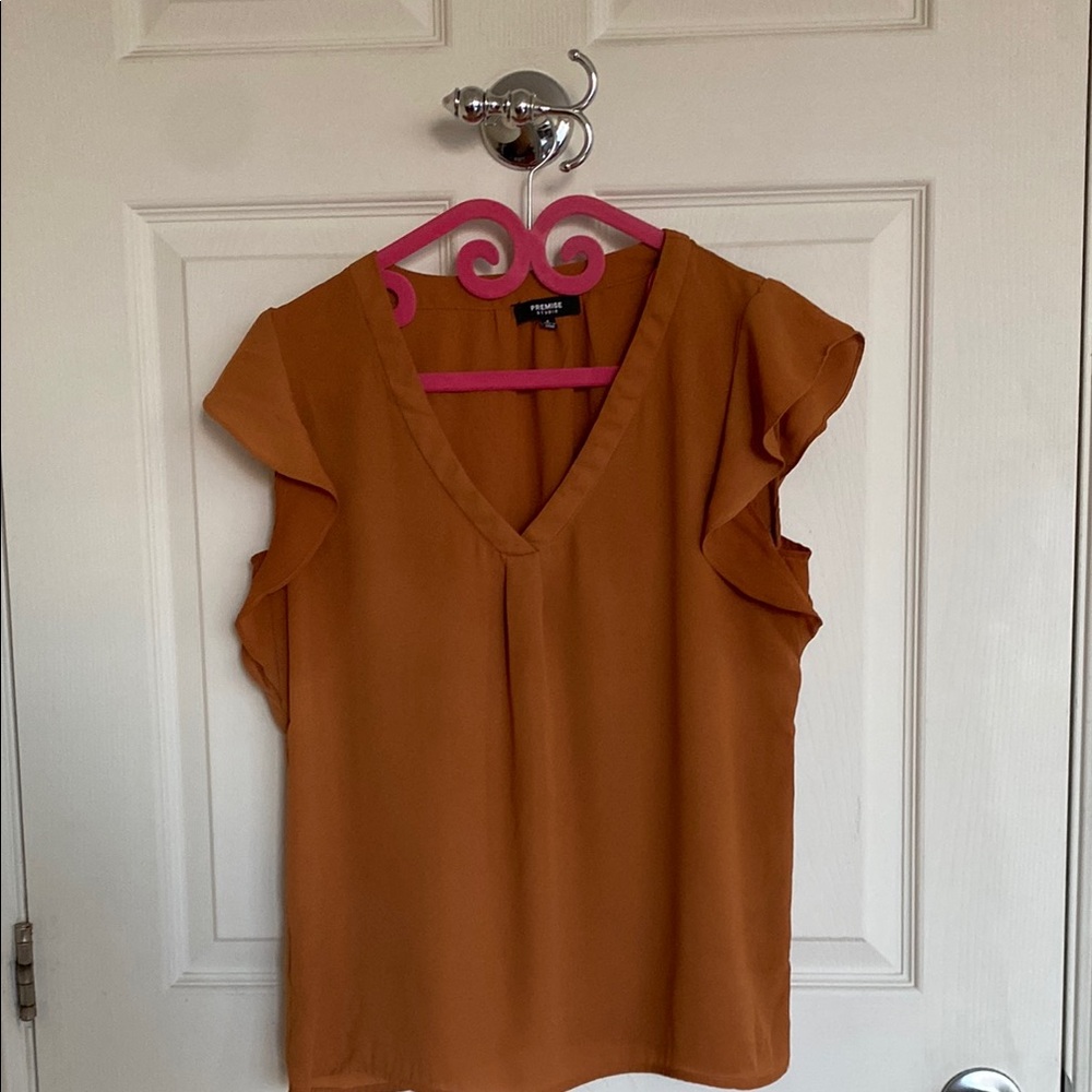Ruffle Sleeve Top